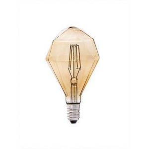 BOMBILLA LED 4W DIAMANTE AMBAR 2200Kº