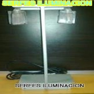 LAMPARA DE MESA PLATA CRISTAL