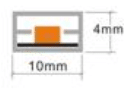 Tira Led Metro 220V IP65 12W/ML SMD3535 1600lm Corte100MM