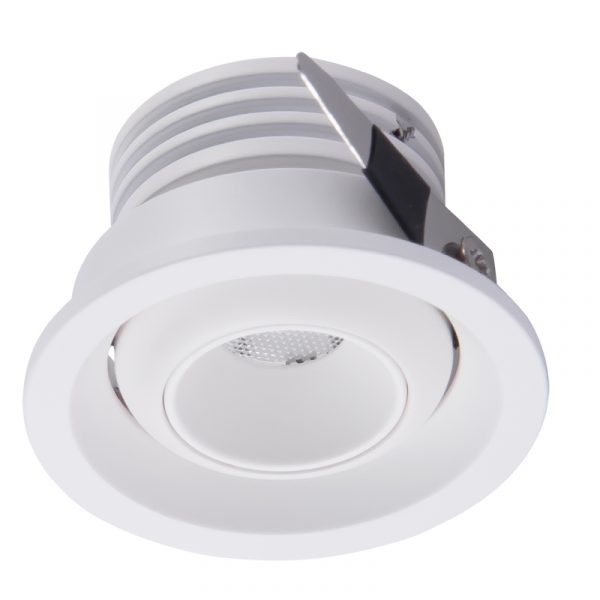 Empotrable Led 3w Orientable Redondo Blanco