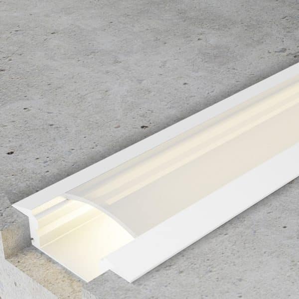 Perfil Tira de Led 220v Empotrar 2 Metros - Blanco