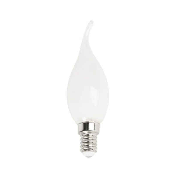 Bombilla Vela Fantasia Punta E-14 Opal Blanca