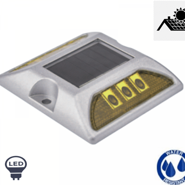 Señalizacion Solar Vial TiendadeLed 1W IP68 Flash Amarillo