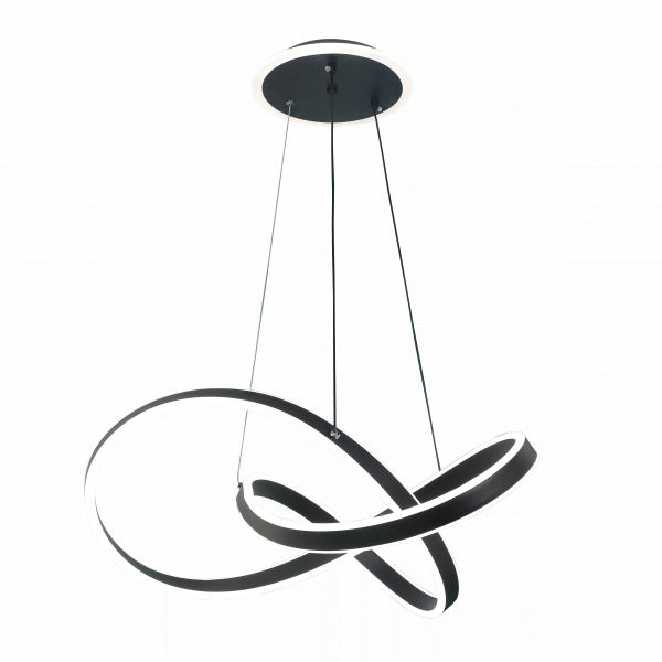 LAMPARA LED 120W NEGRO CCT 9600LM C/MANDO