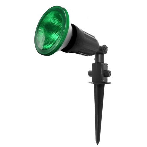 PICA LED NEGRO SUELO IP54 CON BOMBILLA