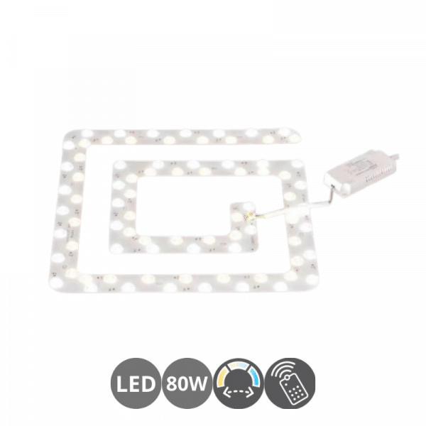 RECAMBIO PLACA LED CCT 80W CON MANDO DISTANCIA
