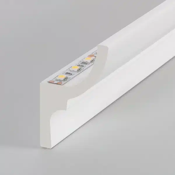 Perfil Pared Cornisa Sintetica Blanca 2000mm