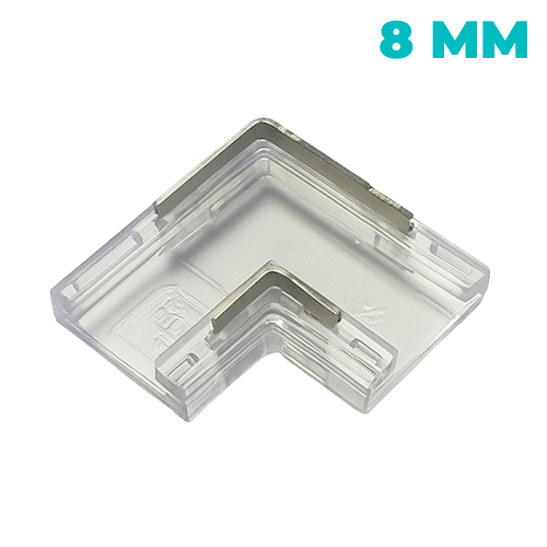 Conector Unión "L" Tira-Tira 2 Pines Tira Led 8 Mm IP20